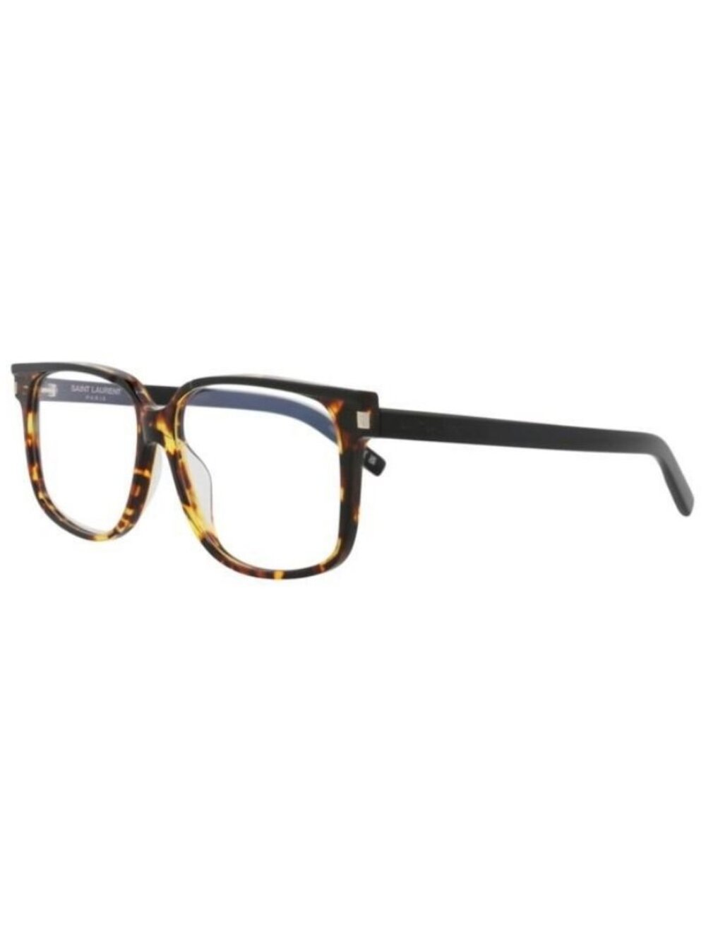 New Saint Laurent Mens Square/Rectangle Black Black Transparent Fashion Designer